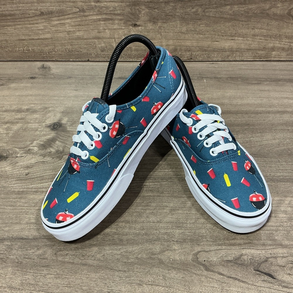 Vans Authentic Pool Vibes Grilling BBQ Cookout Summer Shoes Mens 7 Womens 8.5